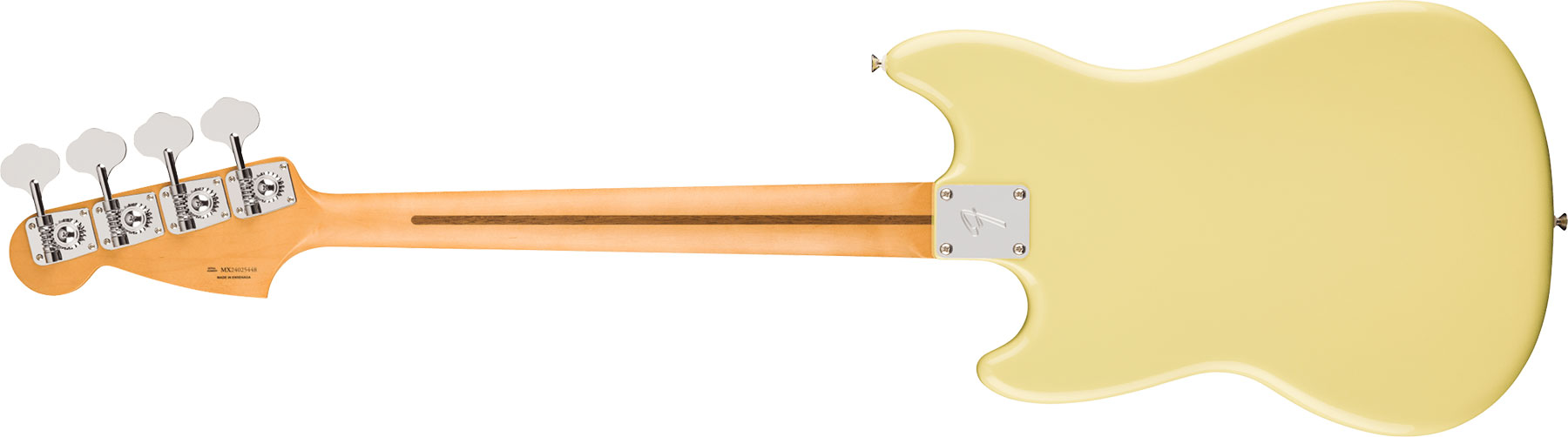 Fender Mustang Bass Pj Player Ii Mex Ss Rw - Hialeah Yellow - Solidbody E-bass - Variation 1