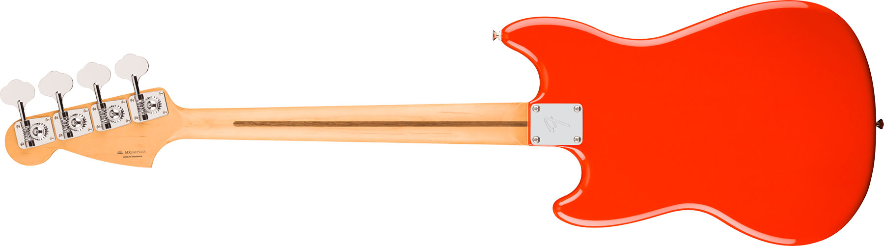 Fender Mustang Bass Pj Player Ii Mex Ss Rw - Coral Red - Solidbody E-bass - Variation 1