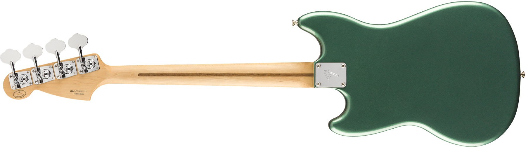 Fender Mustang Bass Pj Player Ltd Mex Pf - Sherwood Green Metallic - E-Bass für Kinder - Variation 1