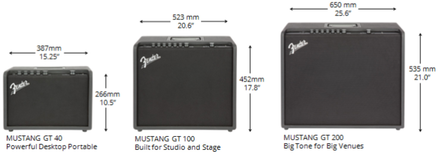 Fender Mustang Gt 40 2x20w 2x6.5 - Combo für E-Gitarre - Variation 2
