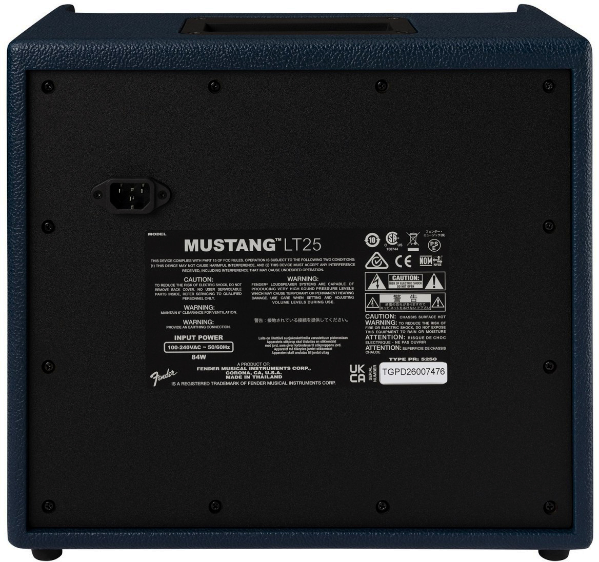 Fender Mustang Lt25 Ltd 25w 1x8 Navy Blue - Combo für E-Gitarre - Variation 1