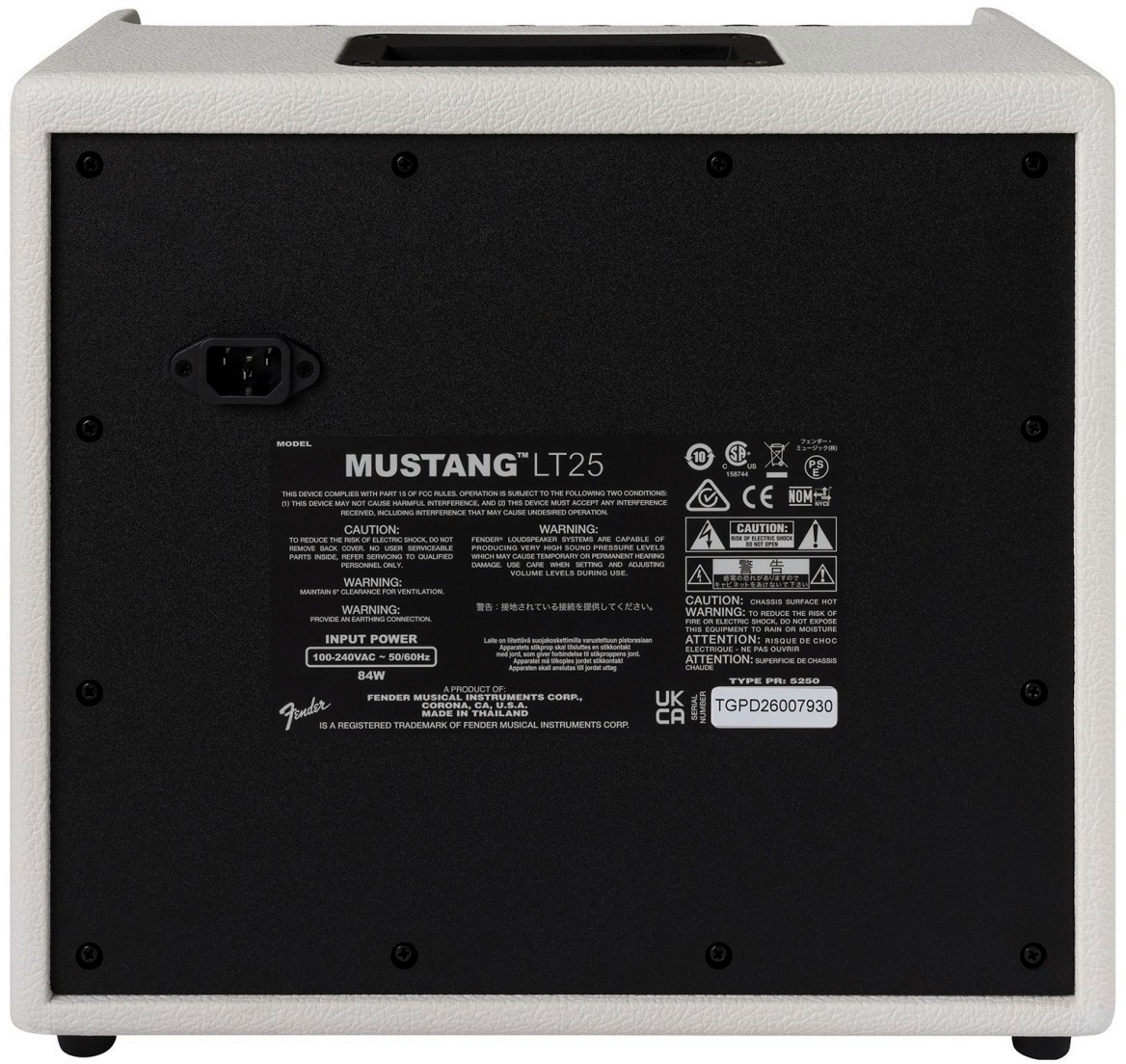 Fender Mustang Lt25 Ltd 25w 1x8 Snow White - Combo für E-Gitarre - Variation 1