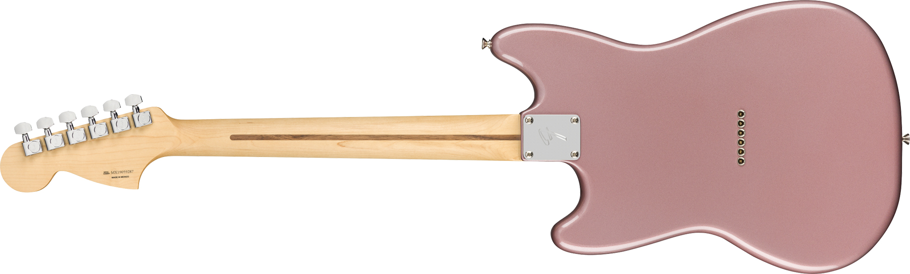 Fender Mustang Player 90 Mex Ht 2p90 Pf - Burgundy Mist Metallic - Retro-Rock-E-Gitarre - Variation 1