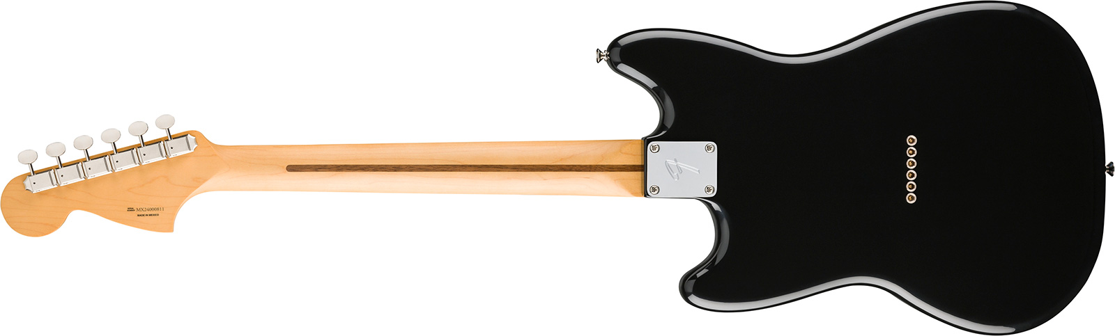 Fender Mustang Player Ii Mex 2s Ht Rw - Black - Retro-Rock-E-Gitarre - Variation 1