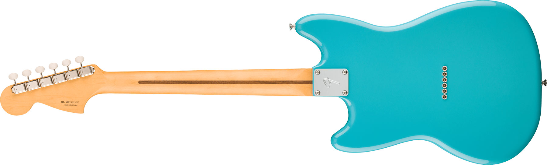 Fender Mustang Player Ii Mex 2s Ht Rw - Aquatone Blue - Retro-Rock-E-Gitarre - Variation 1