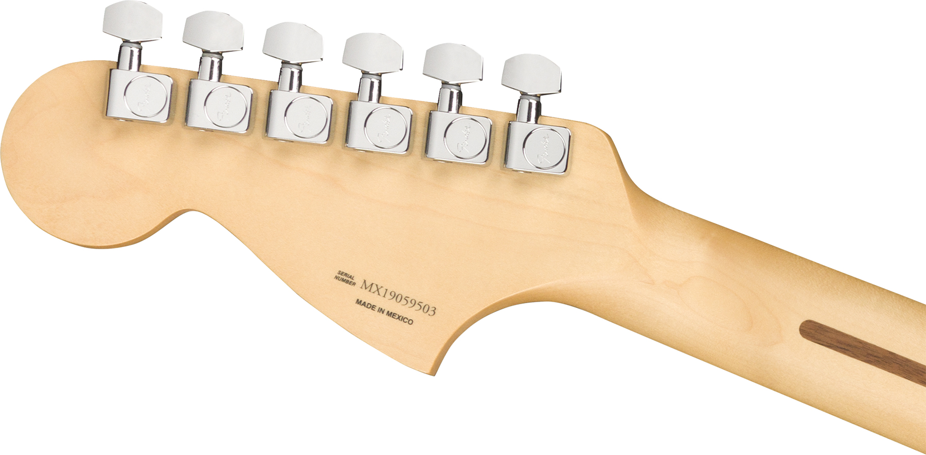 Fender Mustang Player Mex Ht Ss Mn - Surf Blue - Retro-Rock-E-Gitarre - Variation 3