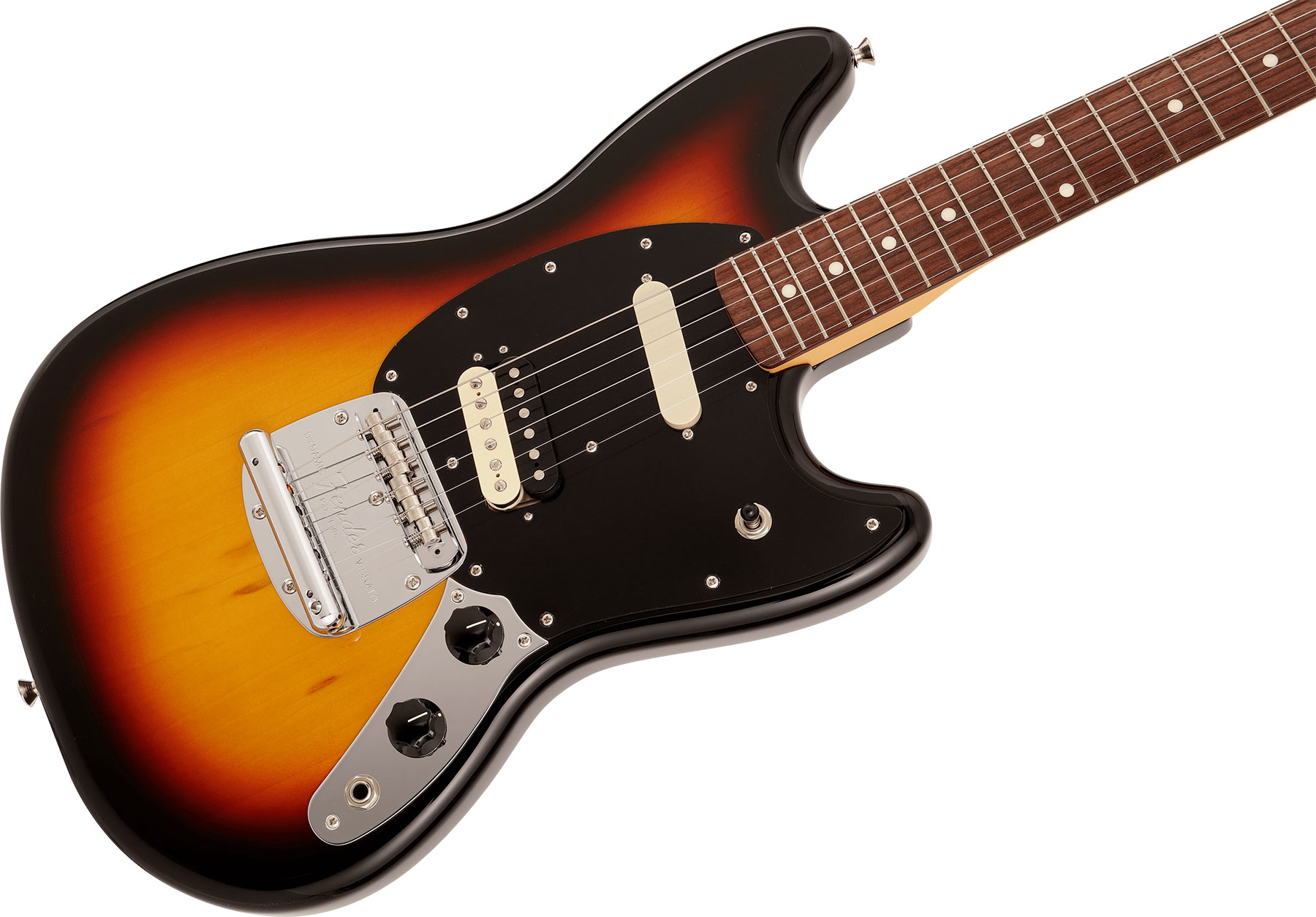 Fender Mustang Reverse Headstock Traditional Ltd Jap Hs Trem Rw - 3-color Sunburst - E-Gitarre in Str-Form - Variation 2
