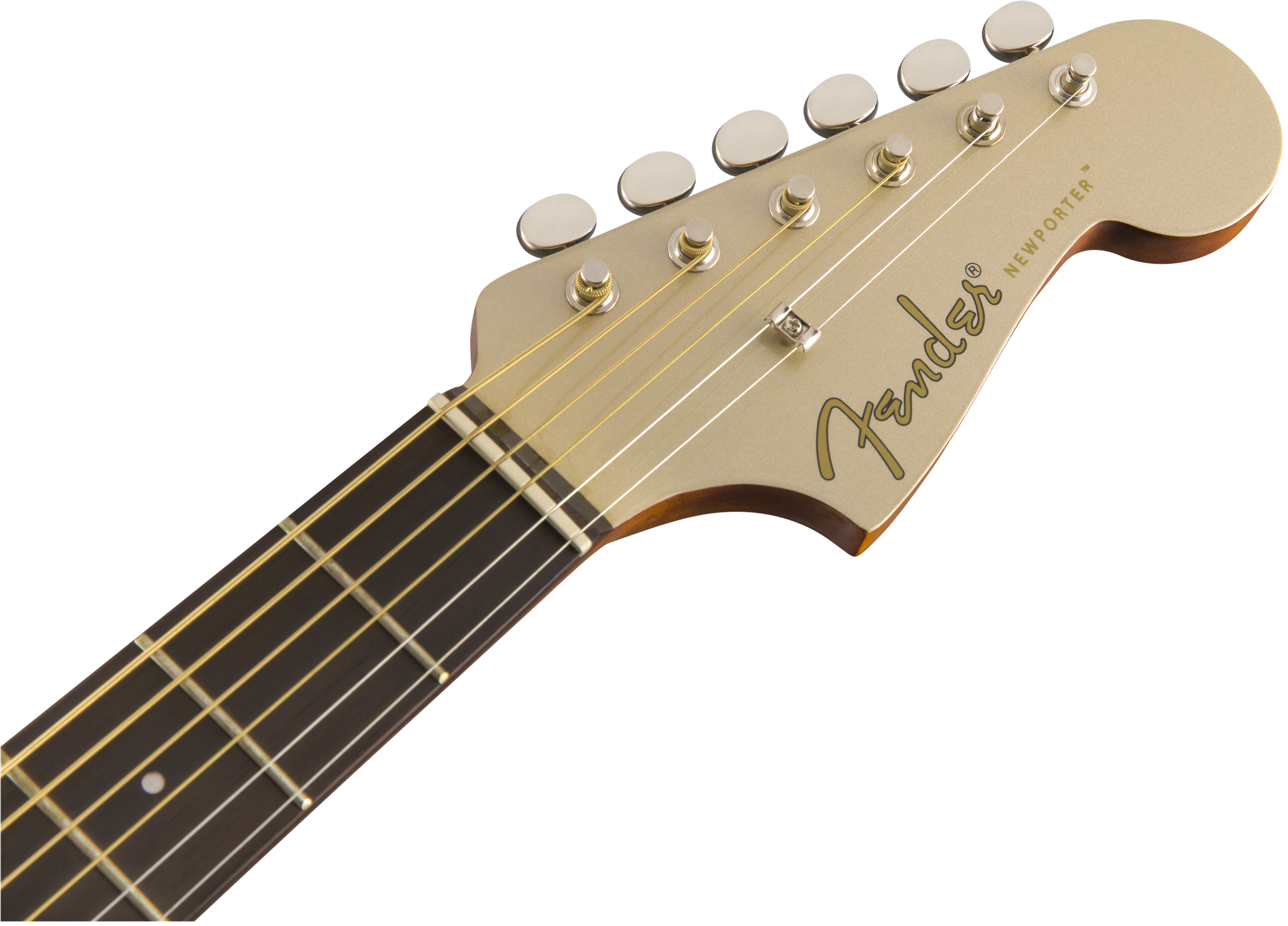 Fender Newporter Player Auditorium Cw Epicea Acajou Wal - Champagne - Elektroakustische Gitarre - Variation 5