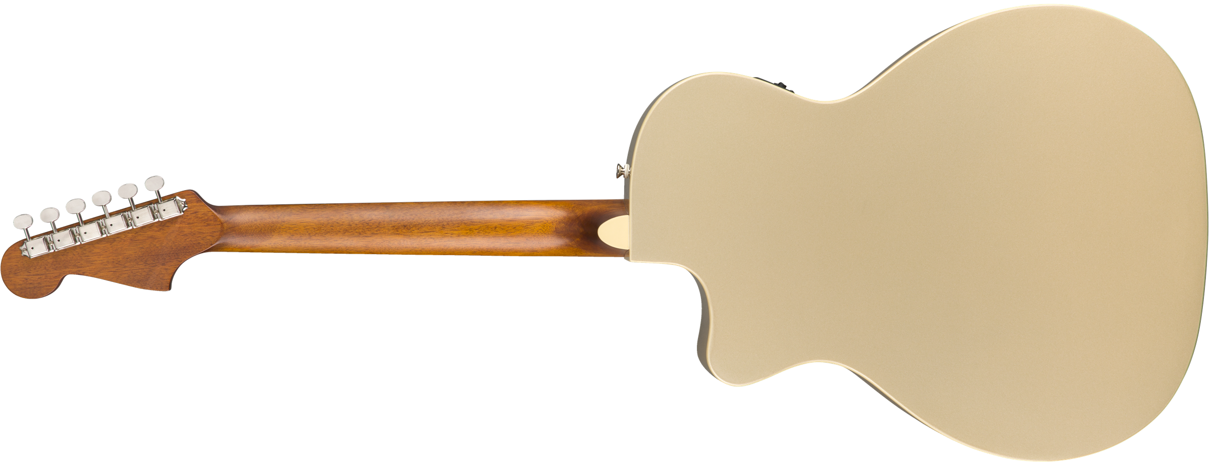 Fender Newporter Player Auditorium Cw Epicea Acajou Wal - Champagne - Elektroakustische Gitarre - Variation 7
