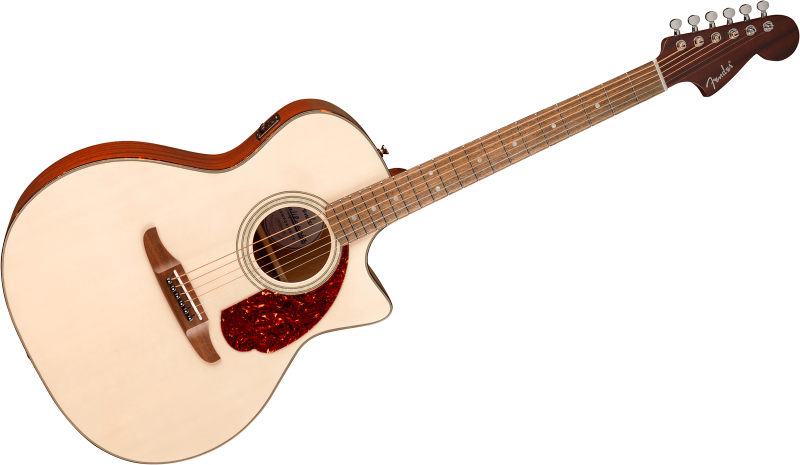Fender Newporter Deluxe Ce California Auditorium Cw Epicea Acajou Wal - White Blonde - Folk-Gitarre - Variation 1