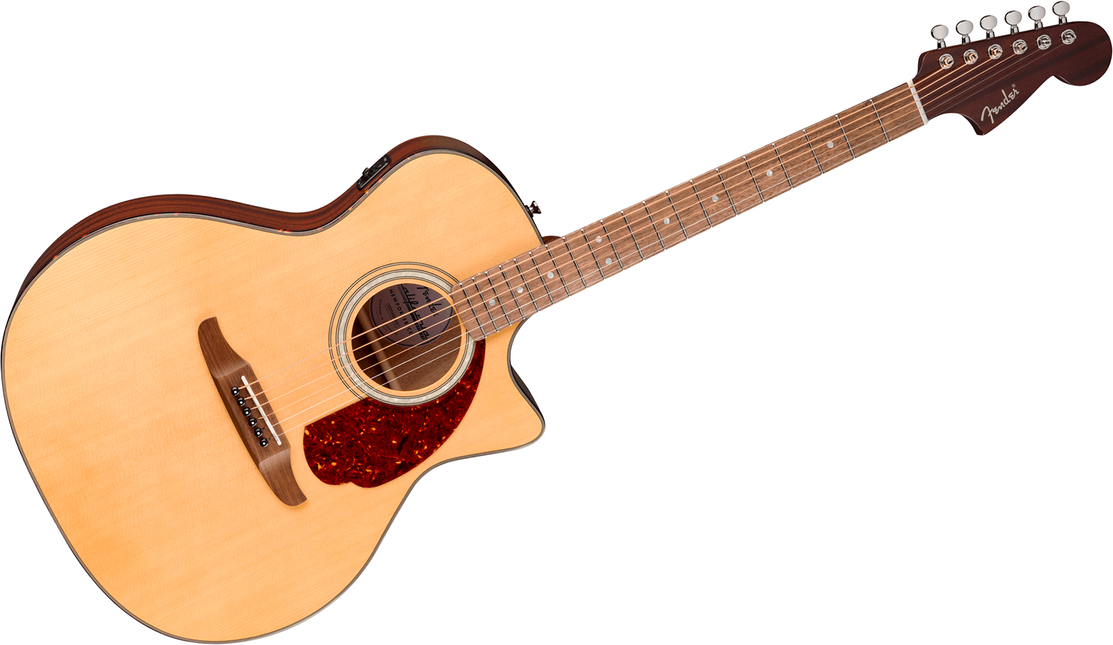 Fender Newporter Deluxe Ce California Auditorium Cw Epicea Acajou Wal - Natural - Folk-Gitarre - Variation 1