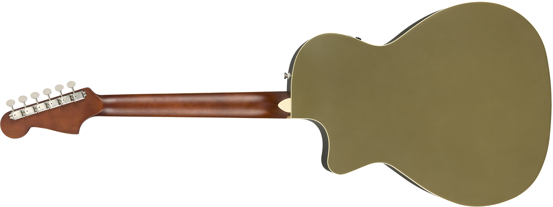 Fender Newporter Player Auditorium Cw Epicea Acajou Wal - Olive Satin - Elektroakustische Gitarre - Variation 1