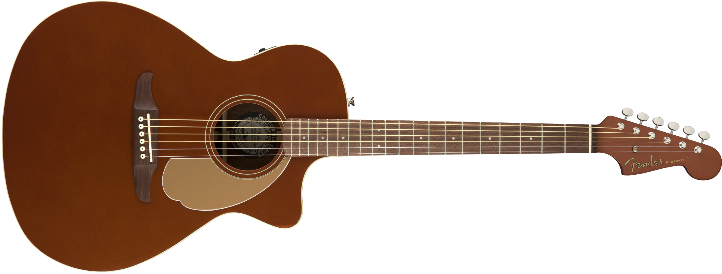 Fender Newporter Player - Rustic Copper - Westerngitarre & electro - Variation 1