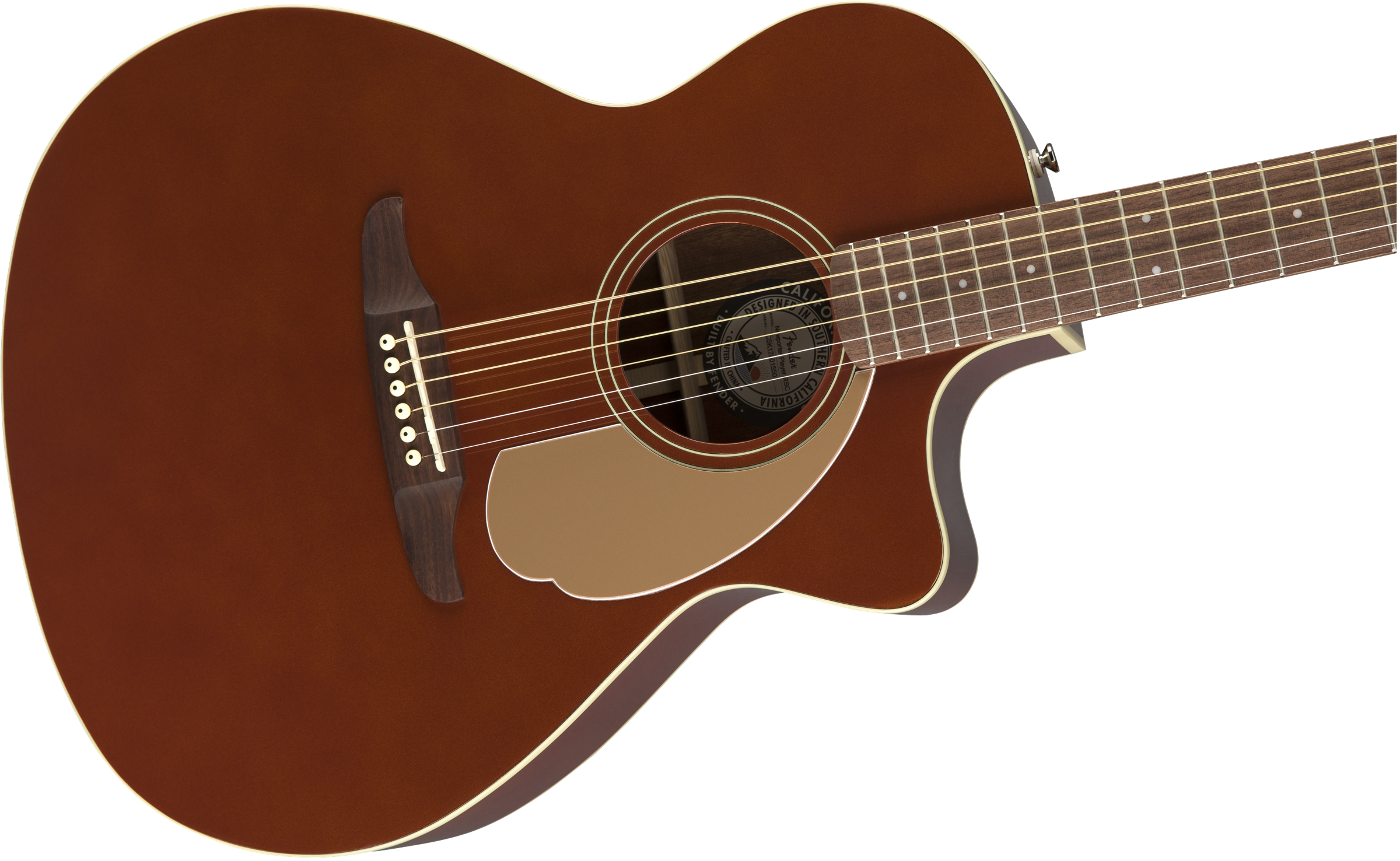 Fender Newporter Player - Rustic Copper - Westerngitarre & electro - Variation 2