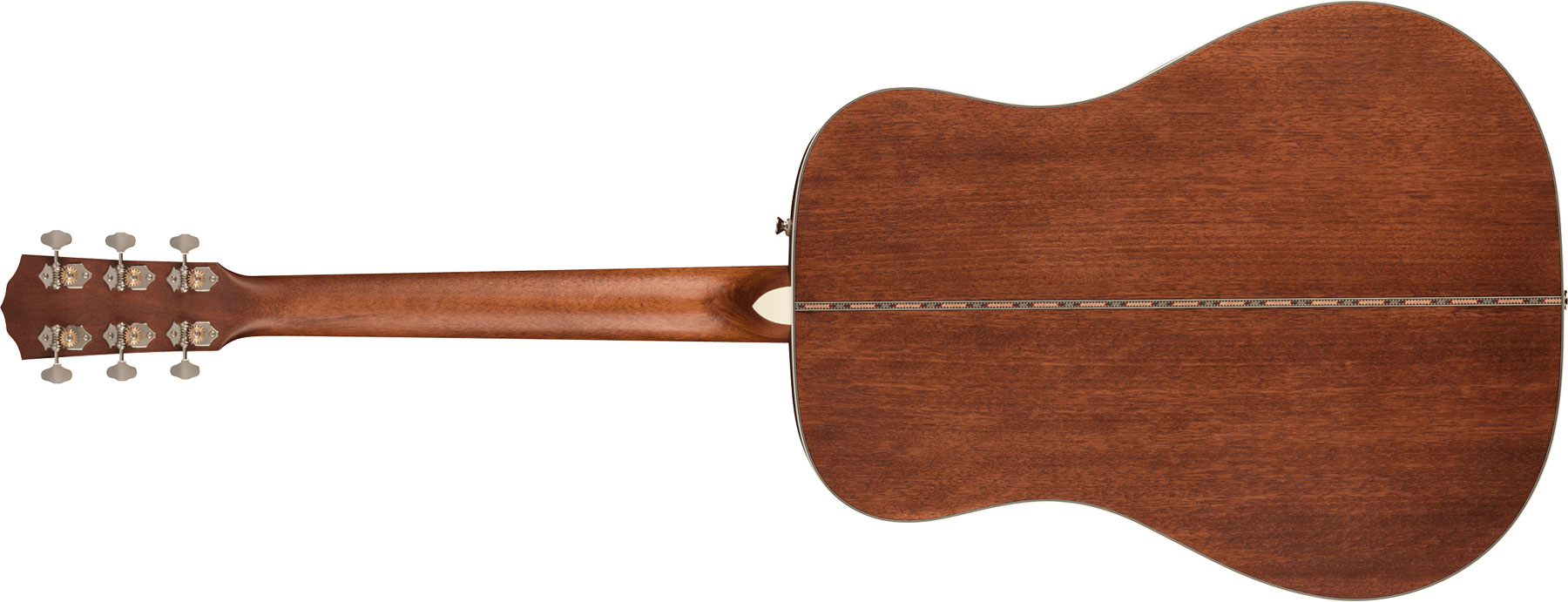 Fender Pd-220e Paramount Dreadnought Tout Acajou Ova - Aged Cognac Burst - Elektroakustische Gitarre - Variation 1