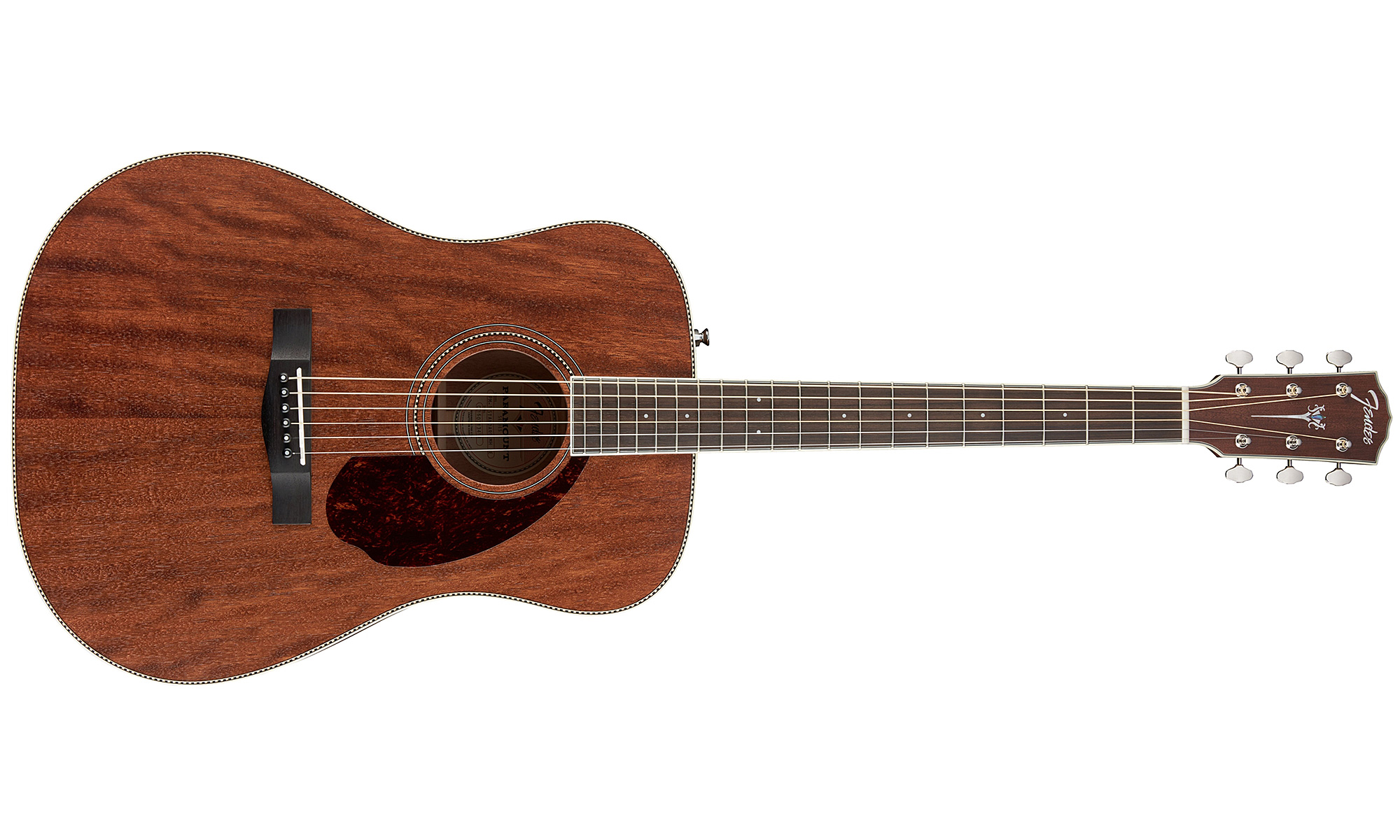 Fender Pm-1 Standard All Mahogany Case Paramount Dreadnought Tout Acajou 2016 - Natural Open Pore - Elektroakustische Gitarre - Variation 1