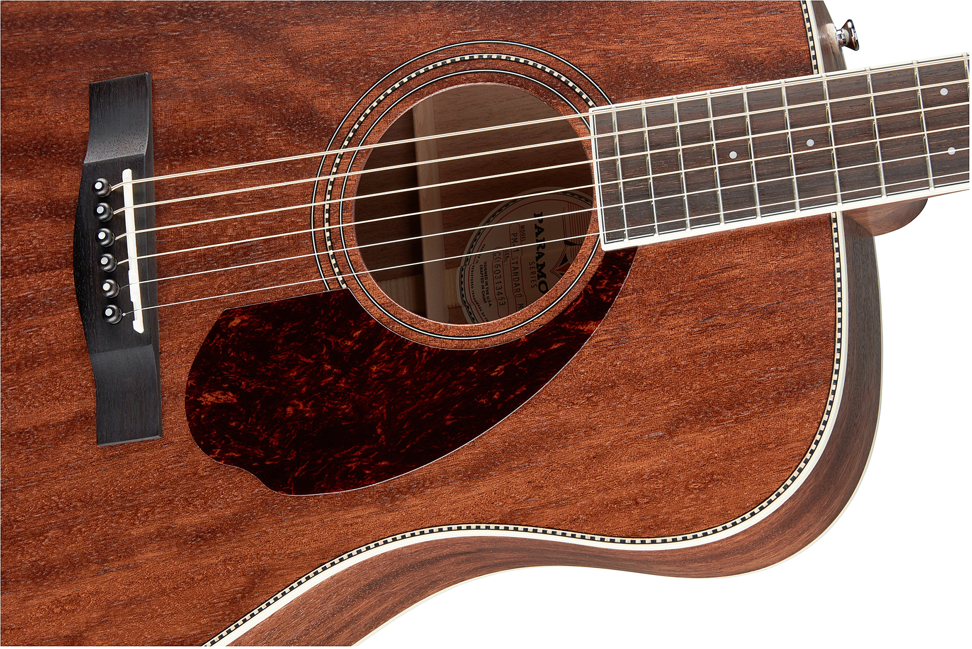 Fender Pm-1 Standard All Mahogany Case Paramount Dreadnought Tout Acajou 2016 - Natural Open Pore - Elektroakustische Gitarre - Variation 4