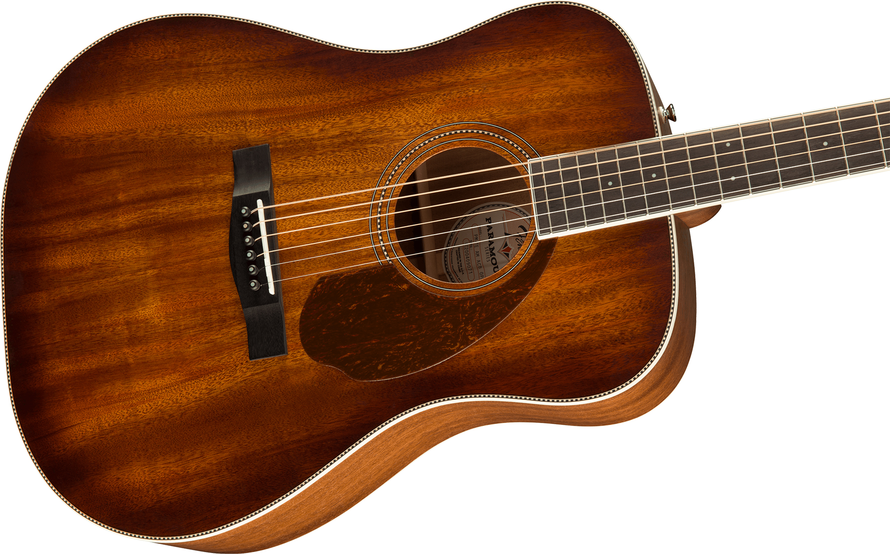 Fender Pm-1e All-mahogany Ne Paramount Dreadnought Tout Acajou Ova +etui - Aged Cognac Burst - Folk-Gitarre - Variation 2