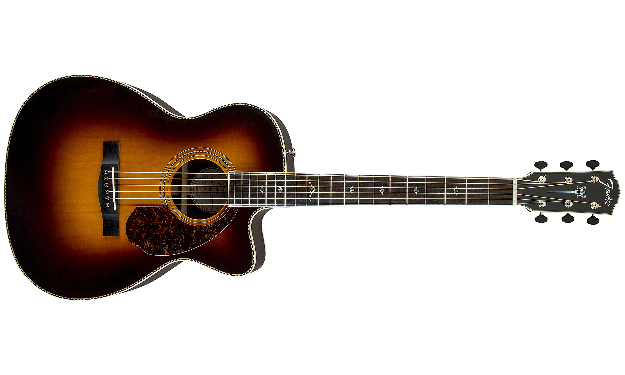 Fender Pm-3 Deluxe Paramount Triple 0 - Vintage Sunburst - Westerngitarre & electro - Variation 1