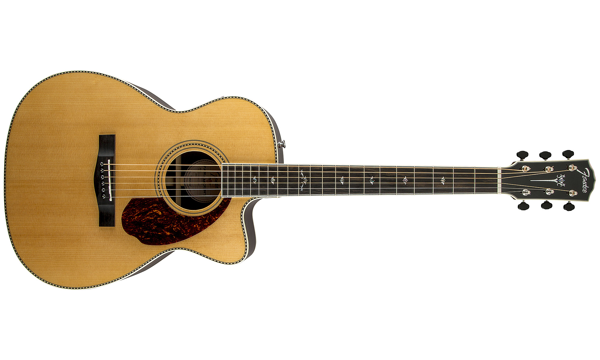 Fender Pm-3 Deluxe Paramount Triple 0 - Natural Gloss - Westerngitarre & electro - Variation 1