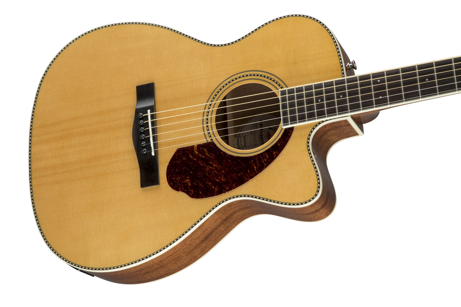 Fender Pm-3 Standard Paramount Triple-0 Cw Epicea Acajou 2017 - Natural - Elektroakustische Gitarre - Variation 2
