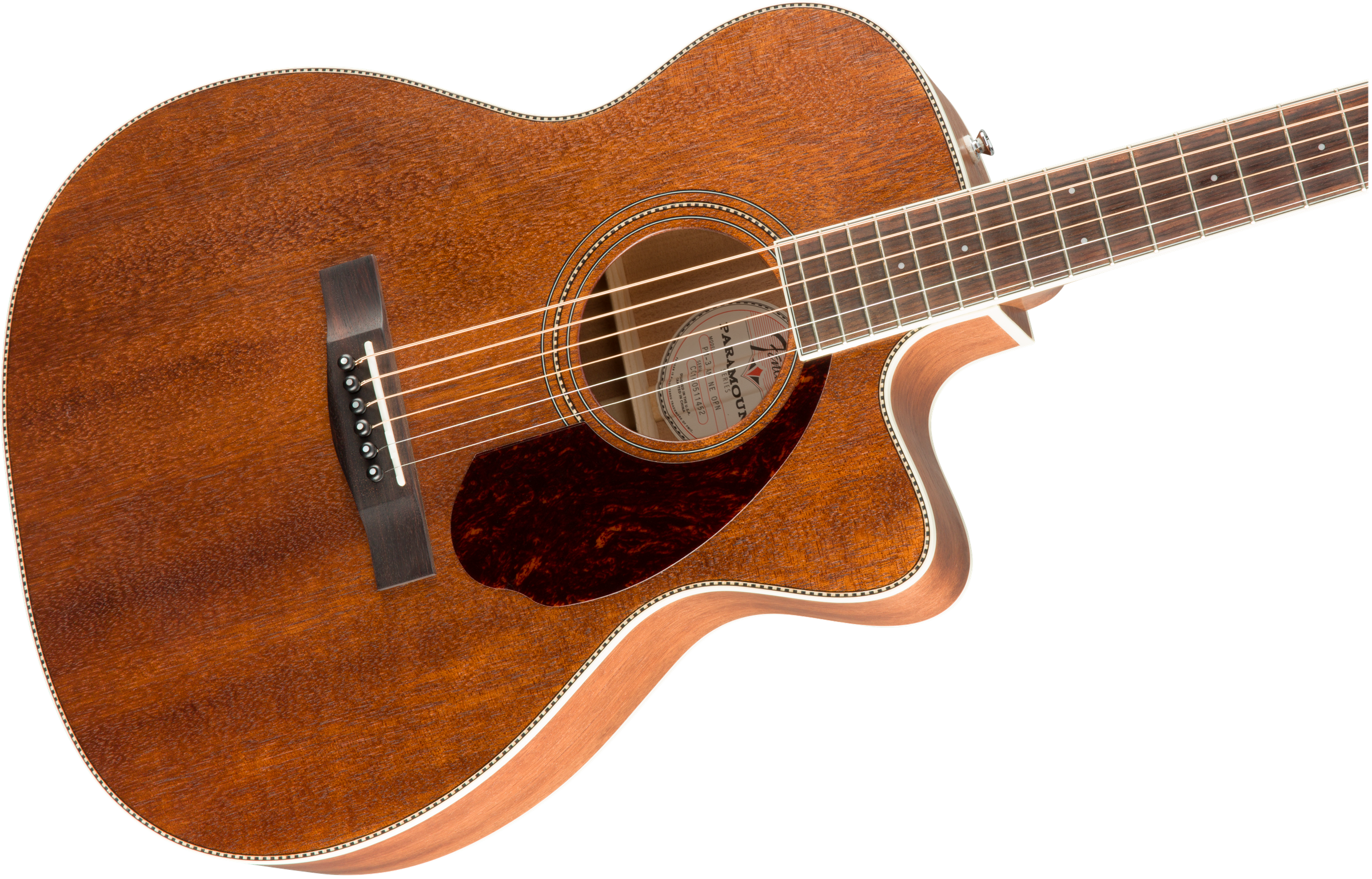 Fender Pm-3 Triple-0 All-mahogany - Natural - Westerngitarre & electro - Variation 1