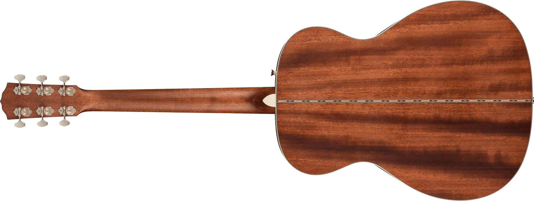 Fender Po-220e All Mahogany Paramount Orchestra Model Om Tout Acajou Ova - Aged Cognac Burst - Elektroakustische Gitarre - Variation 1