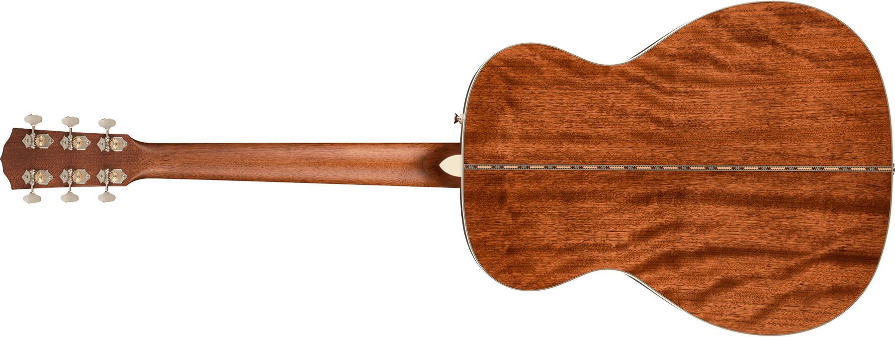 Fender Po-220e Paramount Orchestra Model Om Acajou Ova - Natural - Elektroakustische Gitarre - Variation 1