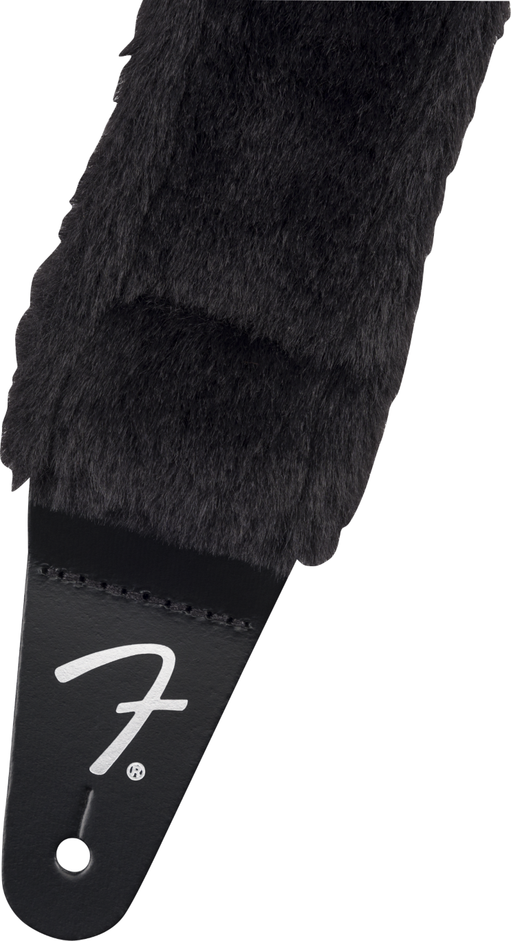 Fender Poodle Plush Strap Black - Gitarrengurt - Variation 1