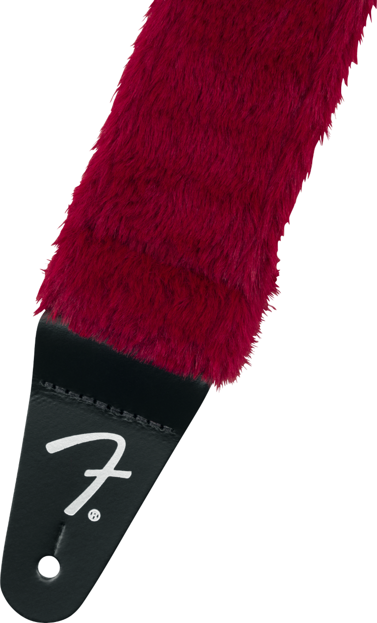 Fender Poodle Plush Strap Red - Gitarrengurt - Variation 1