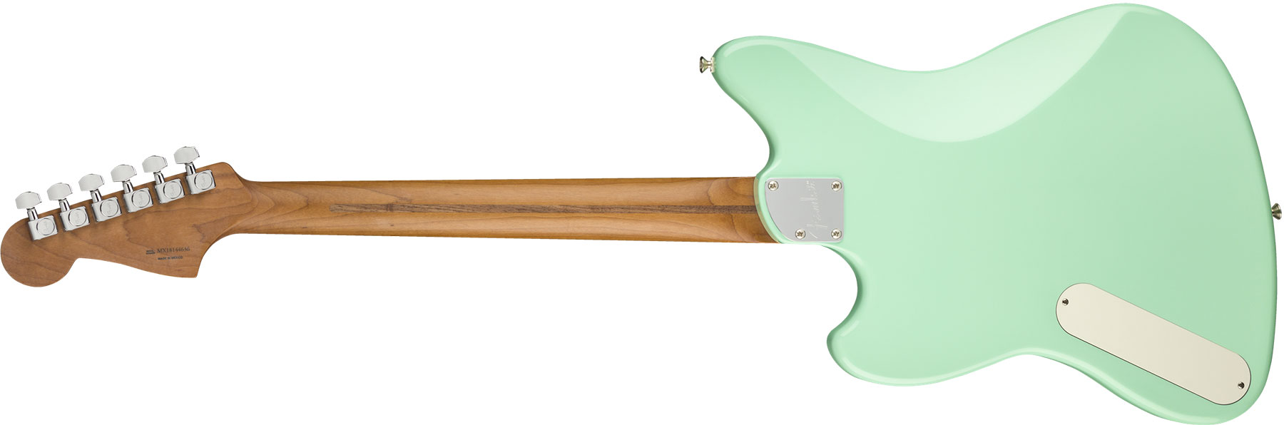 Fender Powercaster Alternate Reality Ltd Hp90 Ht Pf - Surf Green - Retro-Rock-E-Gitarre - Variation 1