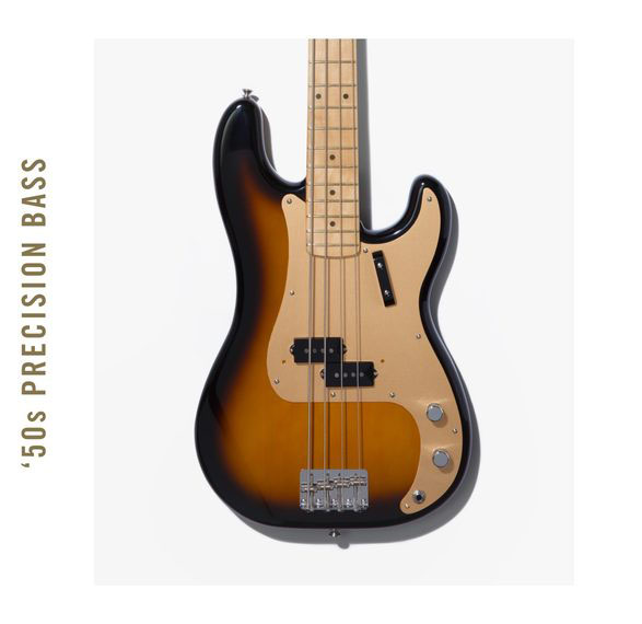 Fender Precision Bass '50s American Original Usa Mn - 2-color Sunburst - Solidbody E-bass - Variation 3