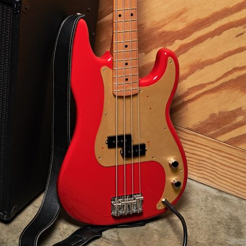 Fender Precision Bass 50s Vintera Vintage Mex Mn - Dakota Red - Solidbody E-bass - Variation 5