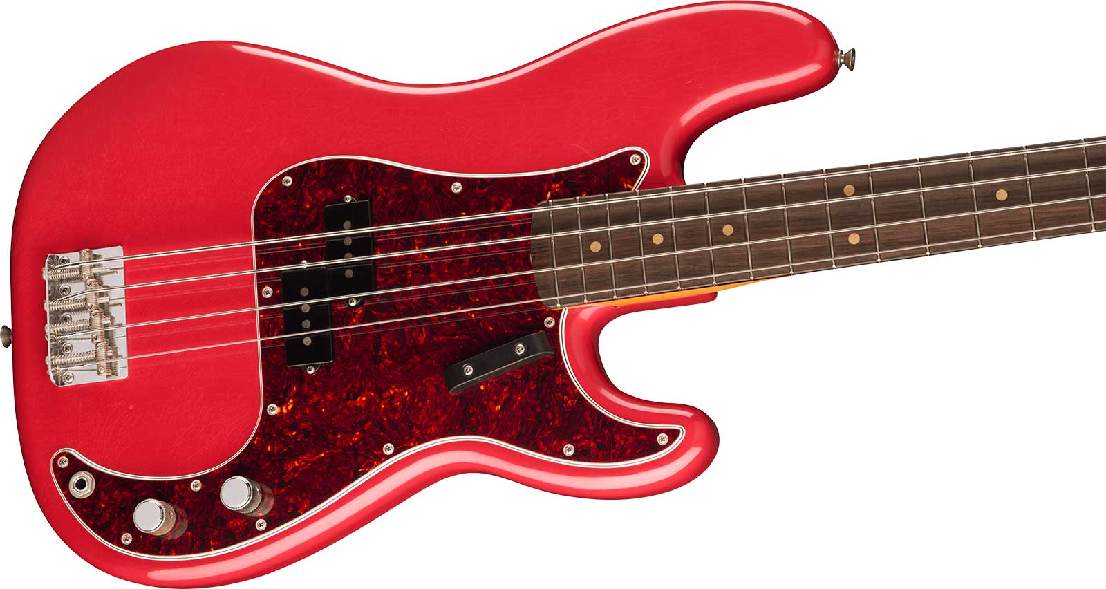 Fender Precision Bass 60s Road Worn Vintera 2 Ltd Mex Rw - Fiesta Red - Solidbody E-bass - Variation 2