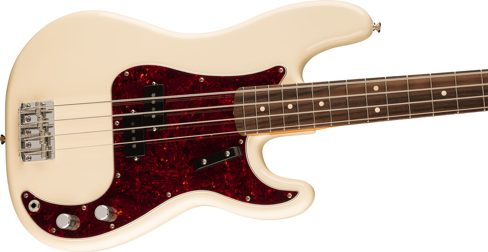 Fender Precision Bass 60s Vintera Ii Mex Rw - Olympic White - Solidbody E-bass - Variation 2