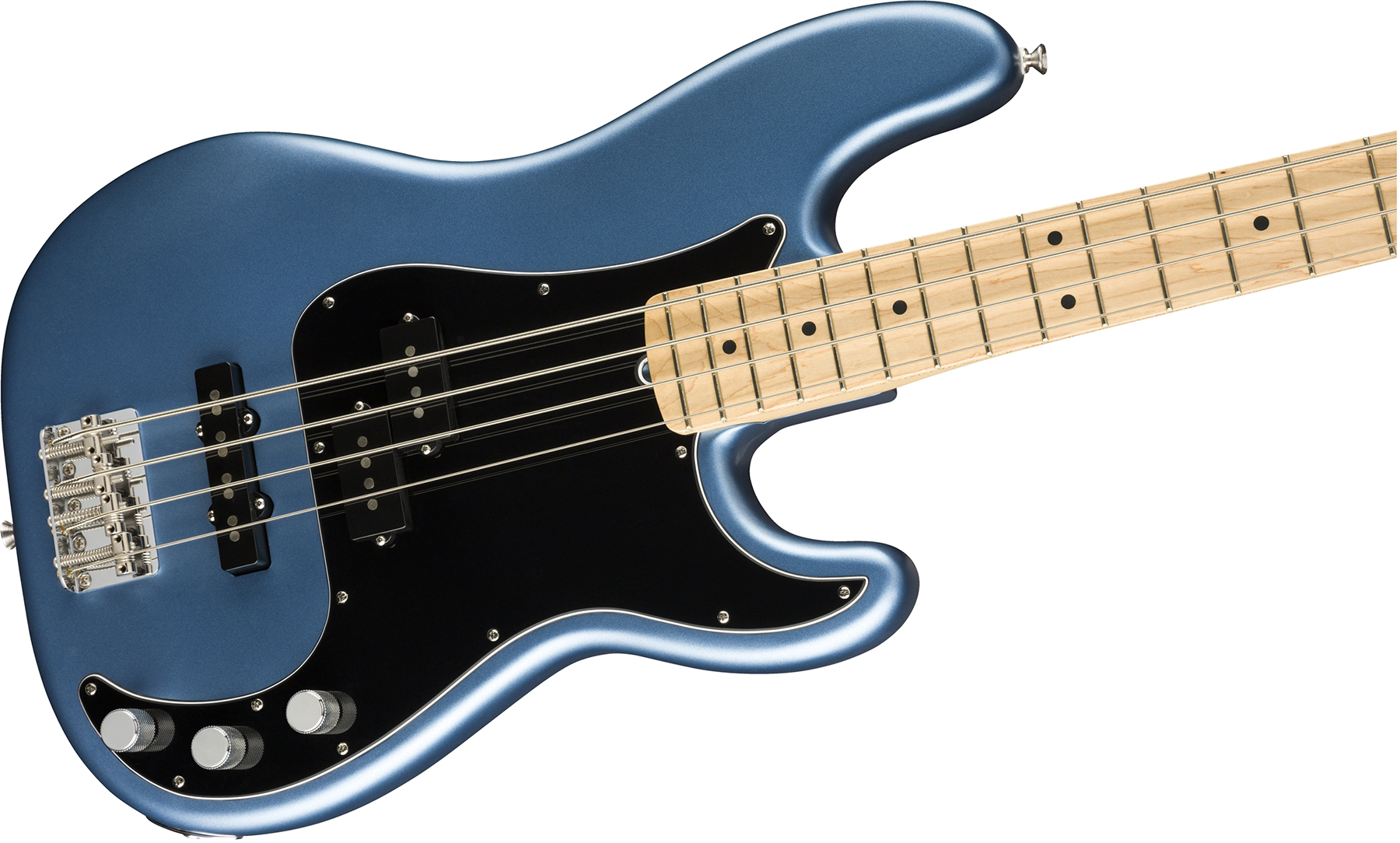 Fender Precision Bass American Performer Usa Mn - Satin Lake Placid Blue - Solidbody E-bass - Variation 2