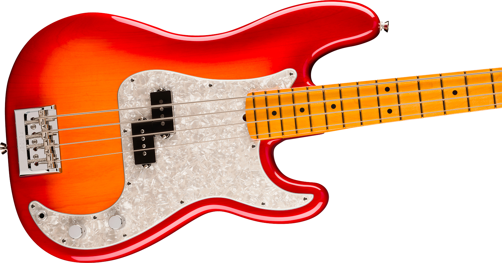 Fender Precision Bass American Pro. Usa Mn - Aged Cherry Burst - Solidbody E-bass - Variation 1