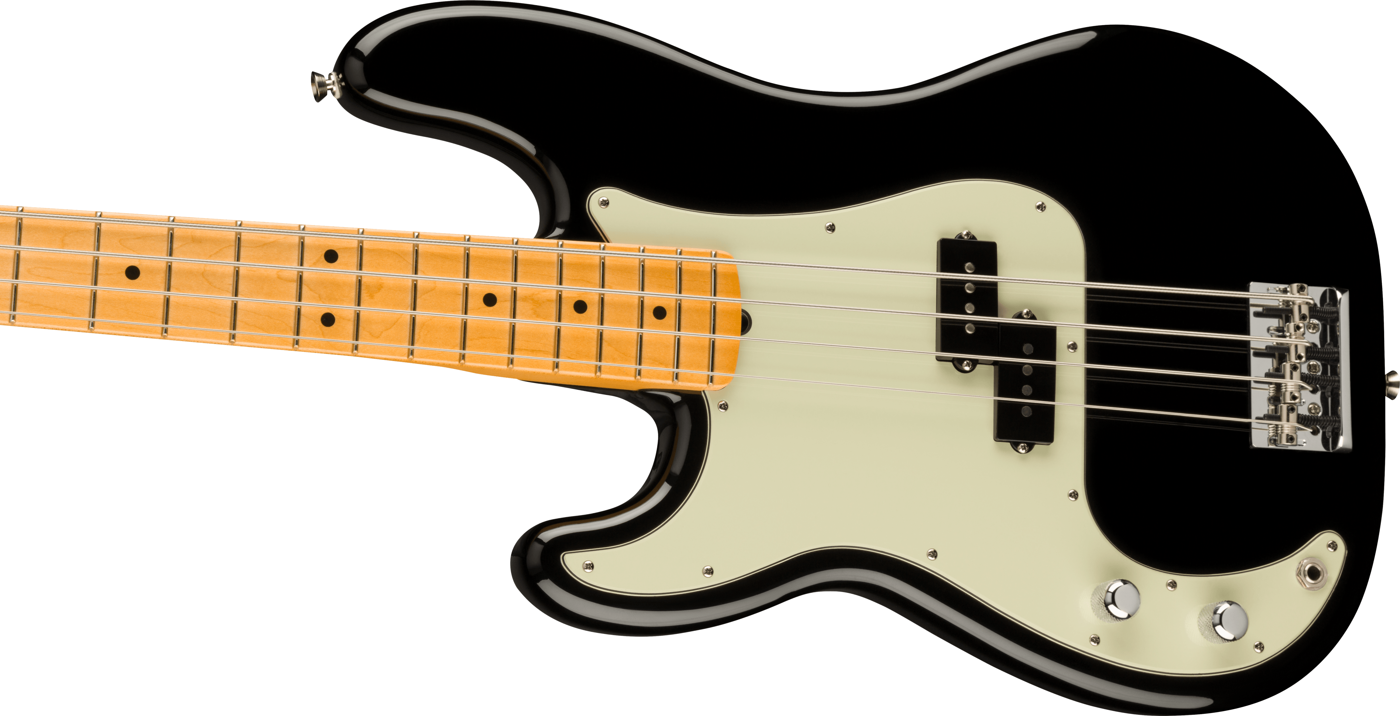 Fender Precision Bass American Professional Ii Lh Gaucher Usa Mn - Black - Solidbody E-bass - Variation 2