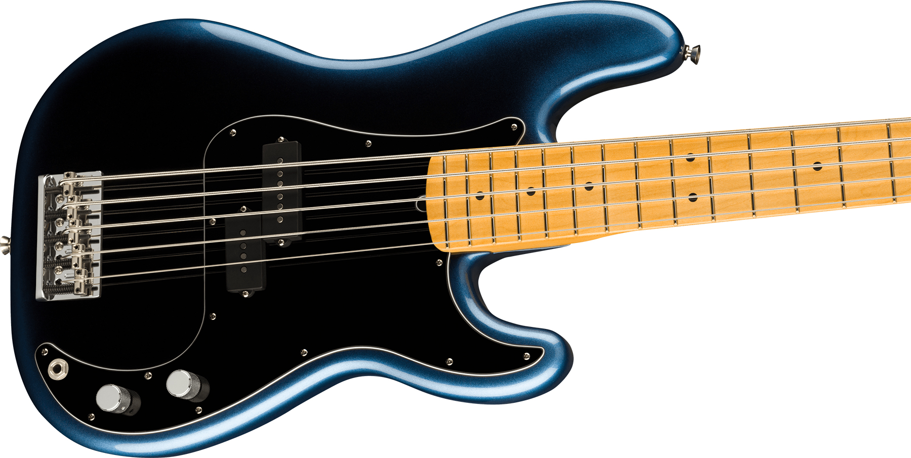 Fender Precision Bass V American Professional Ii Usa 5-cordes Mn - Dark Night - Solidbody E-bass - Variation 2