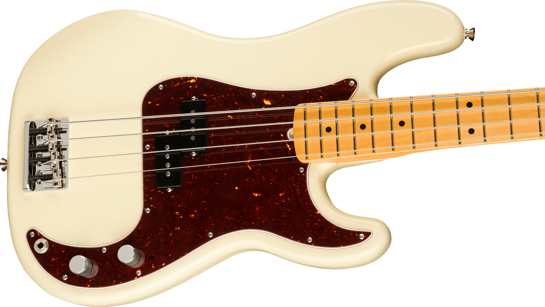 Fender Precision Bass American Professional Ii Usa Mn - Olympic White - Solidbody E-bass - Variation 2