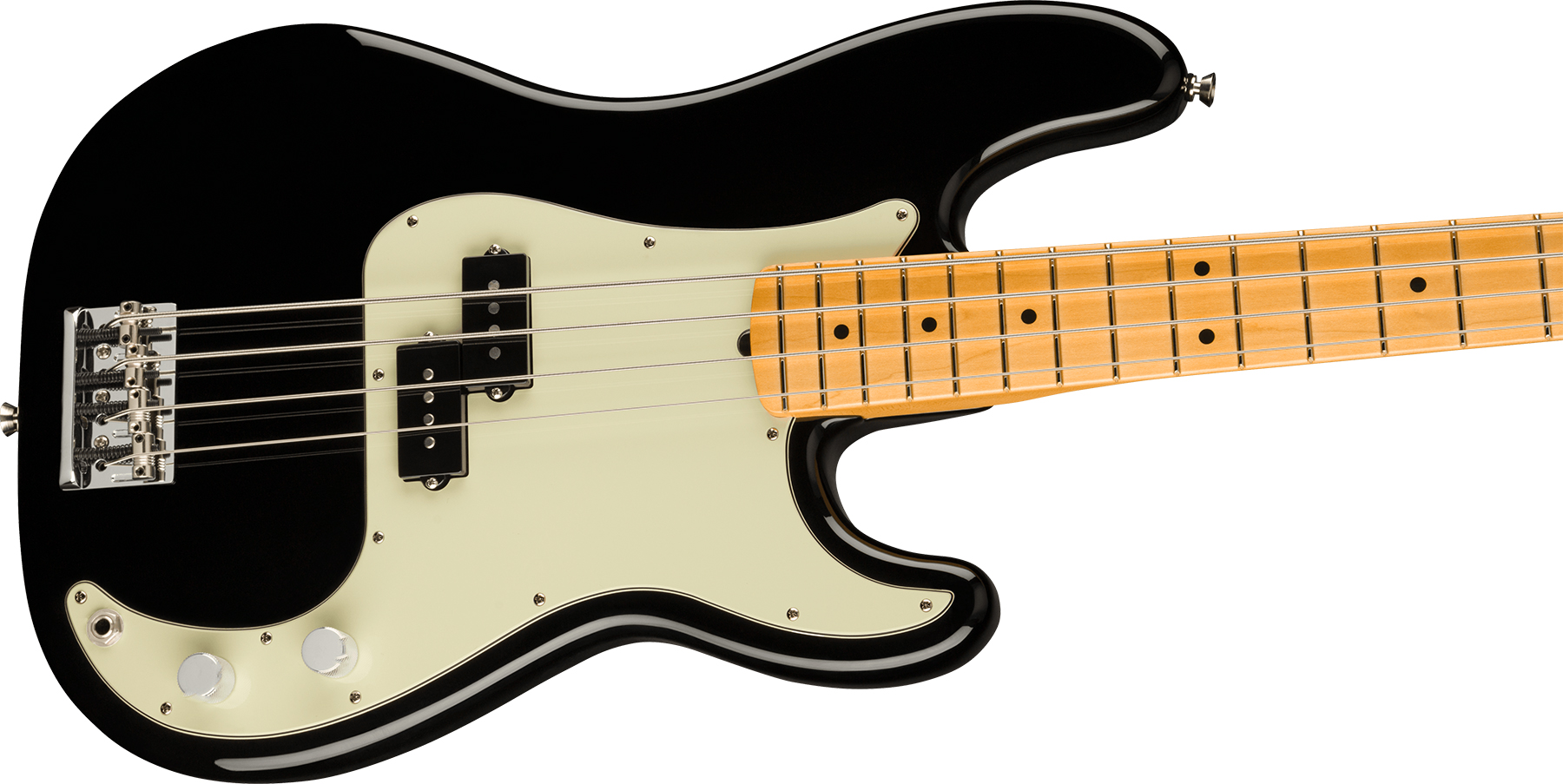Fender Precision Bass American Professional Ii Usa Mn - Black - Solidbody E-bass - Variation 2