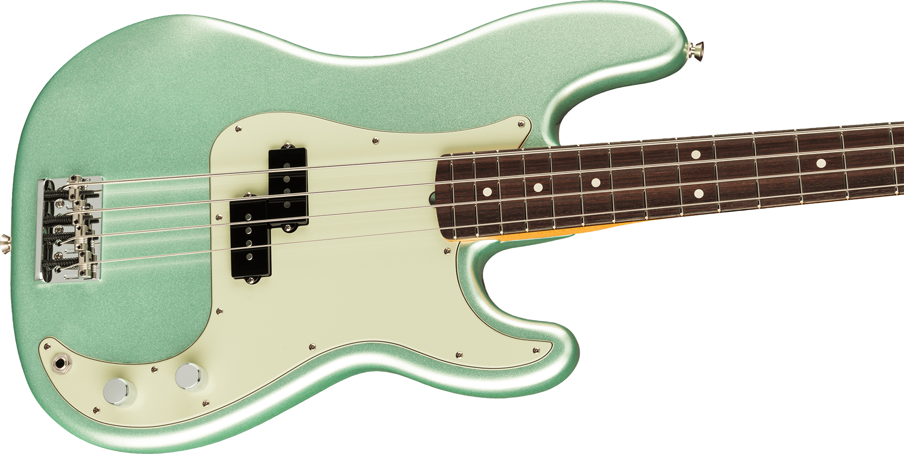 Fender Precision Bass American Professional Ii Usa Rw - Mystic Surf Green - Solidbody E-bass - Variation 2