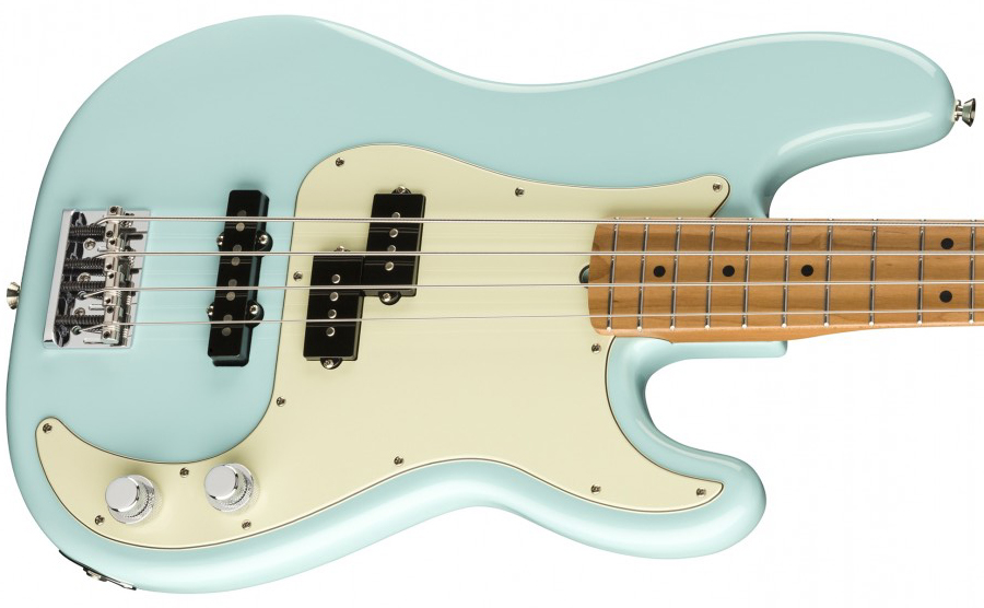 Fender Precision Bass Pj American Professional Ltd 2019 Usa Mn - Daphne Blue - Solidbody E-bass - Variation 2