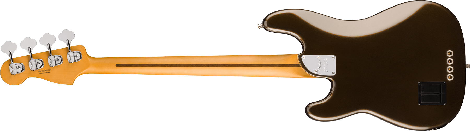 Fender Precision Bass American Ultra Ii Usa Active Eb - Texas Tea - Solidbody E-bass - Variation 1