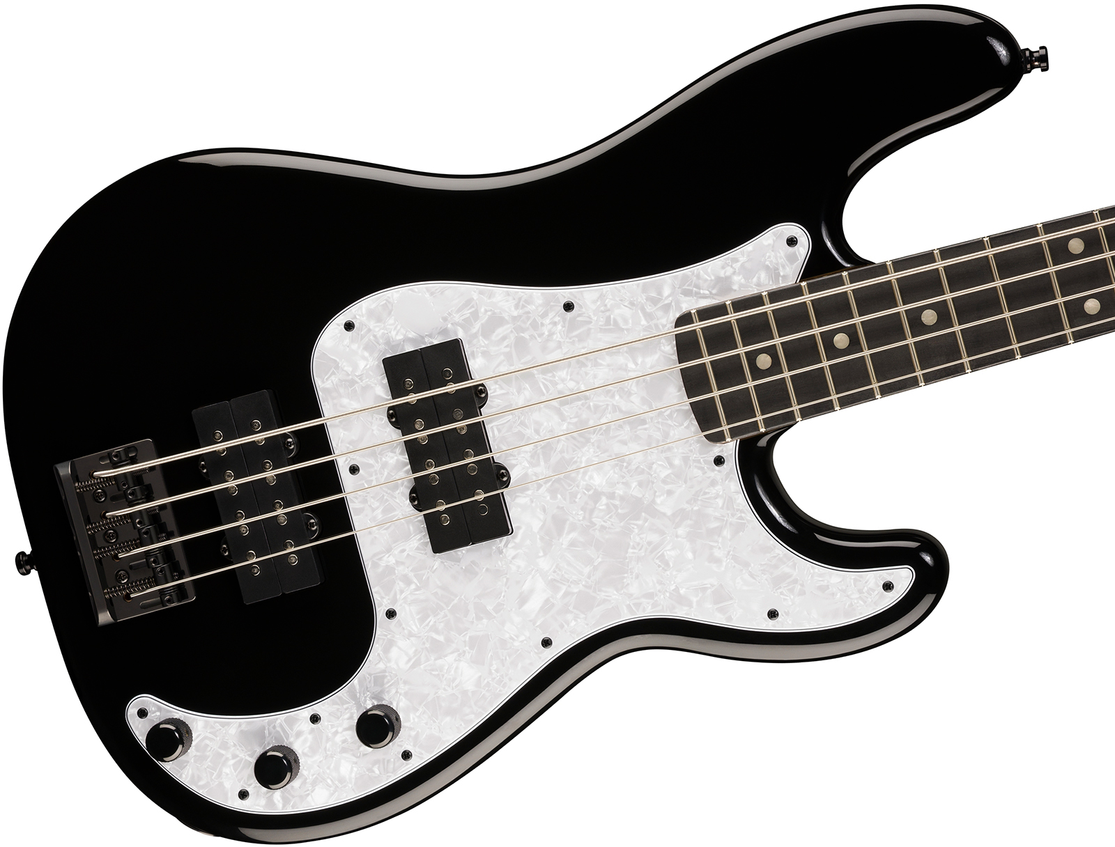 Fender Precision Bass Hh Player Fusion Ltd 2h Eb - Black - Solidbody E-bass - Variation 2