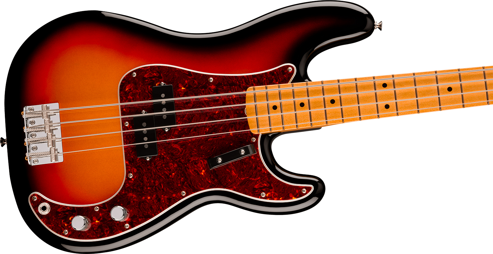 Fender Precision Bass Late 60s Vintera 3 Mex Mn - 3-color Sunburst - Solidbody E-bass - Variation 2