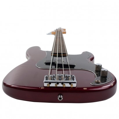 Fender Precision Bass Mexican Artist Nate Mendel 2012 Rw Candy Apple Red - Solidbody E-bass - Variation 3