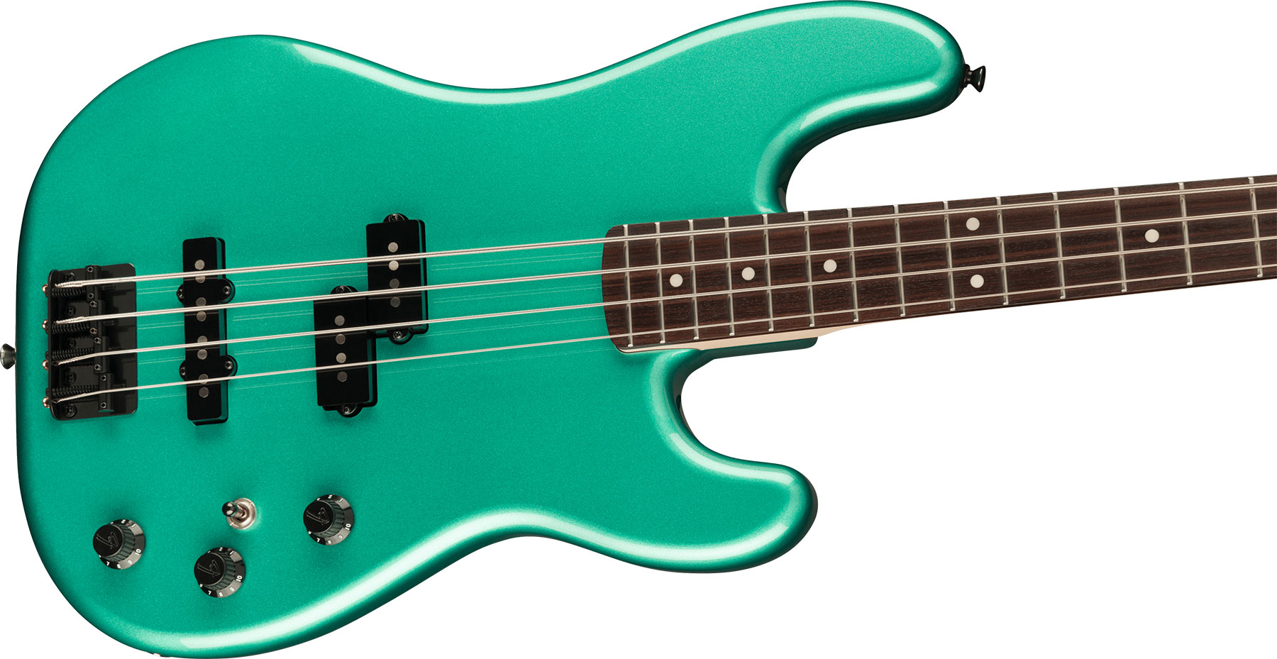 Fender Precision Bass Pj Boxer Jap Rw - Sherwood Green Metallic - Solidbody E-bass - Variation 2