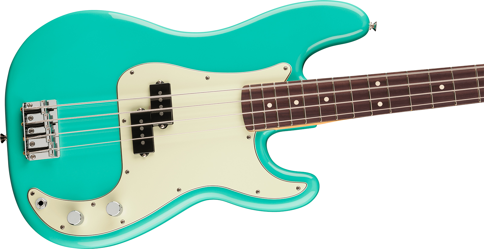 Fender Precision Bass Player Ii 75th Ann. Mex Ht 2s Rw - Seafoam Green - Solidbody E-bass - Variation 2
