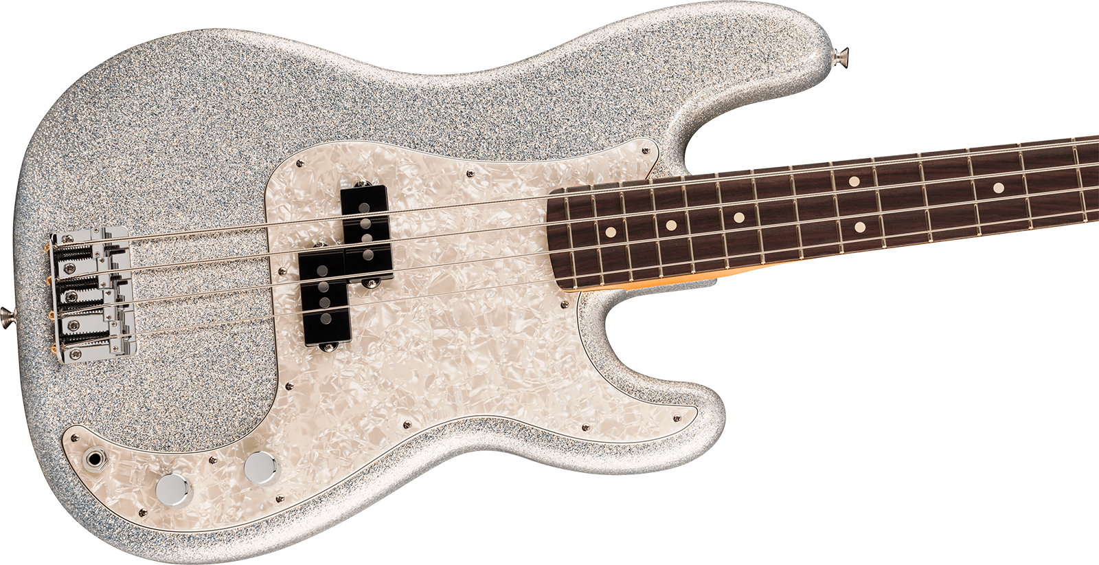 Fender Precision Bass Player Ii 75th Ann. Mex Rw - Diamond Dust Sparkle - Solidbody E-bass - Variation 4